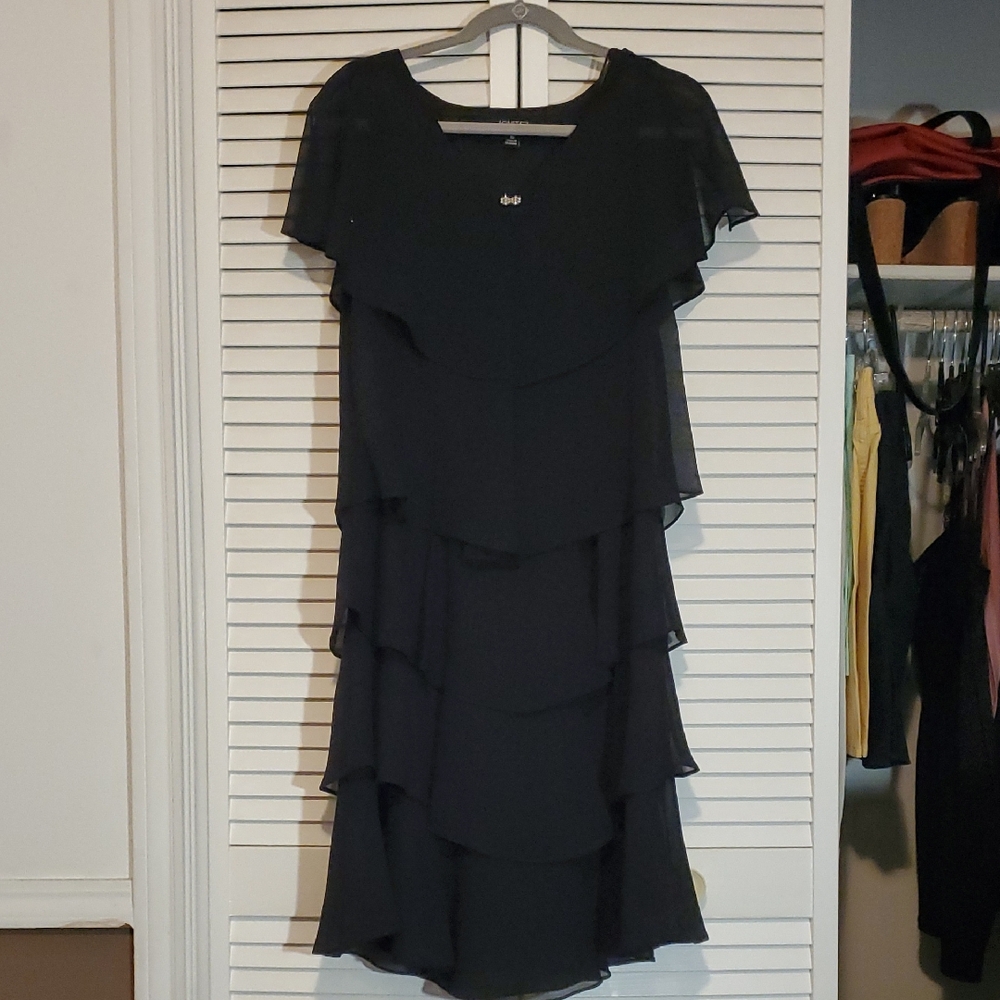 Elegant Black Layered Dress